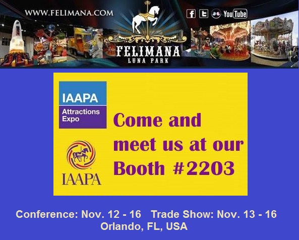 Felimana Luna Park en la Exposición de Atracciones IAAPA 2018
